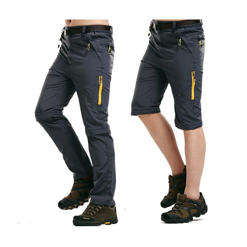 Pantalones de senderismo de secado rápido de verano Befusy transpirable para hombre Pantalones deportivos al aire libre pantalones delgados de senderismo Camping pesca pantalones cortos removibles