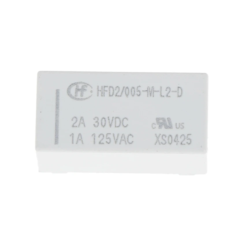 

5V Coil Bistable Latching Relay Dpdt 2A 30VDC 1A 125VAC HFD2-005-M-L2-D Realy