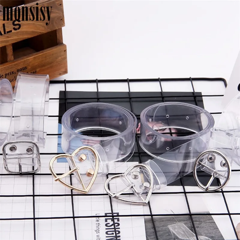 

Monsisy 2019 Women Waist Belt Heart Transparent Belt Resin Cute Long Belt For Ladies Dress Waist Fashion Casual Female Ceinture