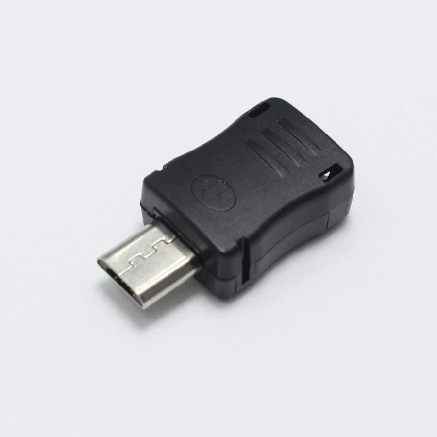10Pcs Micro USB 5 Pin T Port Male Plug Socket Connector/&Plastic Cover For DIY Dropshipping Top Sale