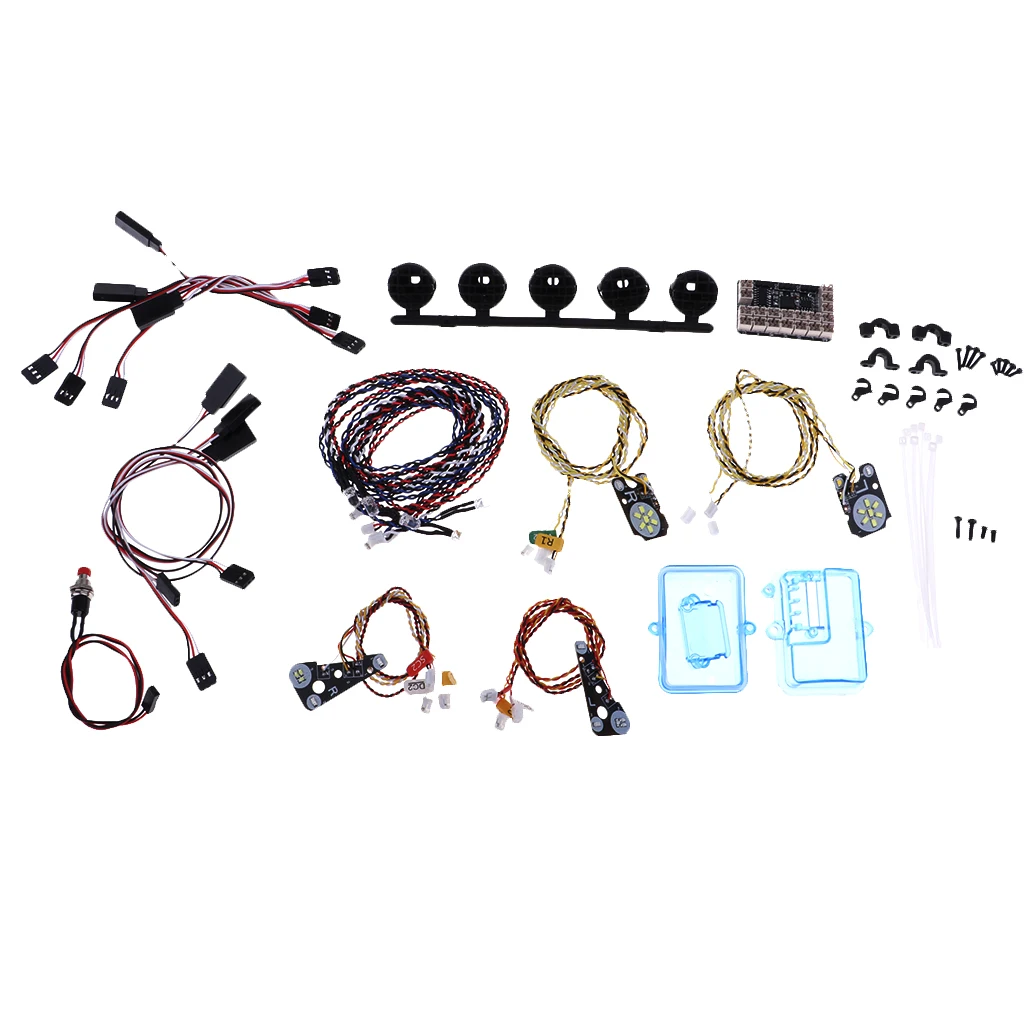 LED lights + IC Lamp Group Headlight Kit For TRAXXAS Trx4 RC Car Parts DIY Replacement Repair Accessories