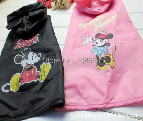 

Mickey Pet Dog Raincoat Waterproof Medium Large Dog Rain Coat Jacket Corji Pet Clothes