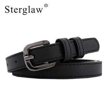 

105x1.8cm designer black square buckle belt for women Jeans cinto 2020 high quality female black wide belt for for woman F149