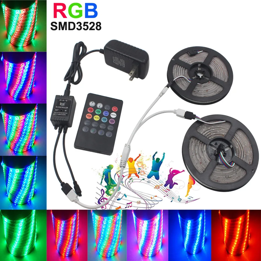 Ленсветильник Светодиодная гибкая SMD 5050 2835 12 В 5/10 м|led ribbon|rgb led ribbonrgb |