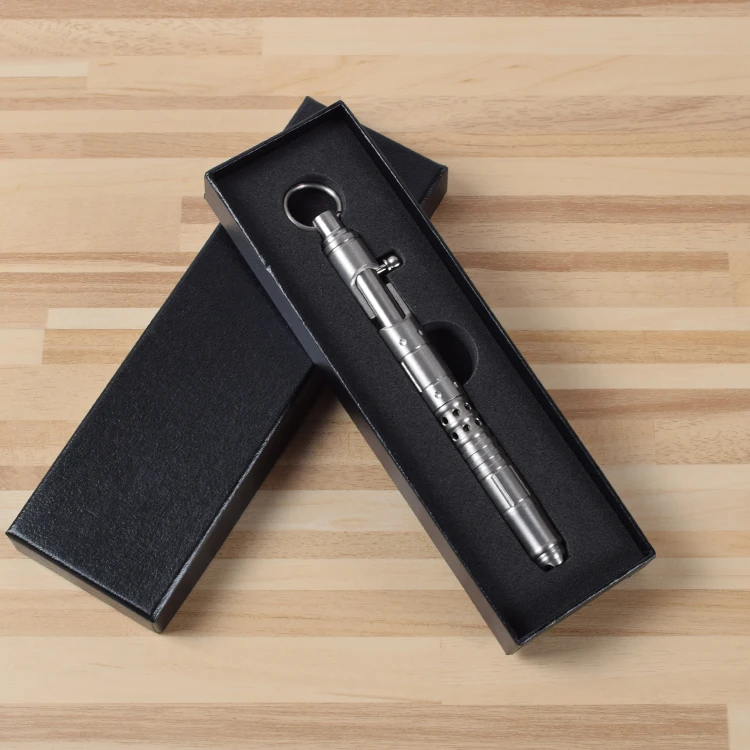 EDC защитный Тактический ручка многоцелевой титановая ручка Тип пружина для ручек наружная Самозащита тактическая ручка