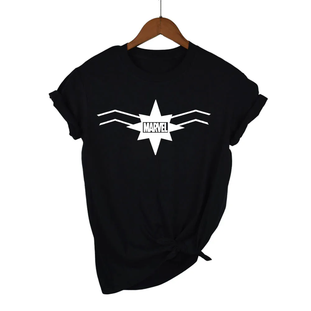 

2017 New Fashion MARVELCaptain America t-Shirt Women cotton short sleeves Casual Women tshirt marvel t shirts Women tops tees