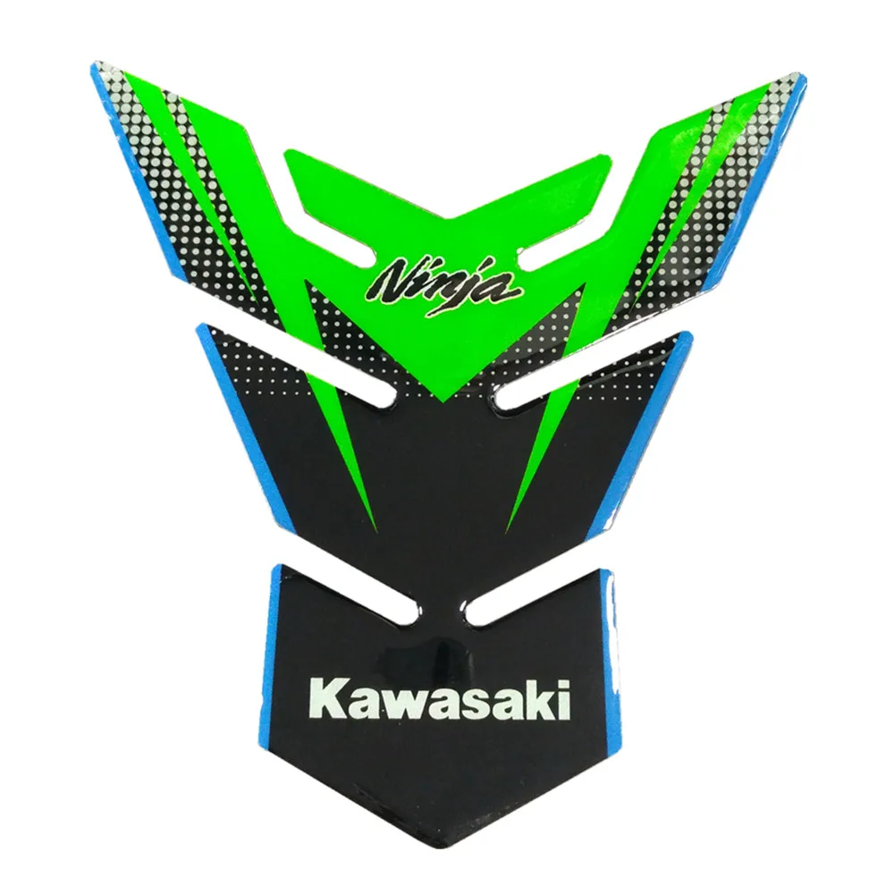 3D защитная накладка на бак мотоцикла Стикеры углерода пайки Черный для Kawasaki Ninja 400 250R 400R 250 650 H2 300 1000 - Цвет: 1 style