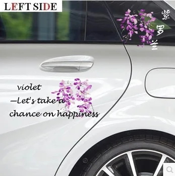 

LEFT SIDE Funny Car Stickers HD Inkjet DIY Engraving Sticker Accessories Waterproof Creative Scratches Stickers