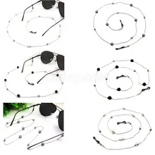 Faux Pearl Beaded Chain Reading Glasses Eyeglass Holder Spectacle Sunglass Eyewear Cord Necklace 78cm/30.7'' Faux Pearl Beaded Chain Reading Glasses Eyeglass Holder Spectacle Sunglass Eyewear Cord Necklace 78cm/30.7''