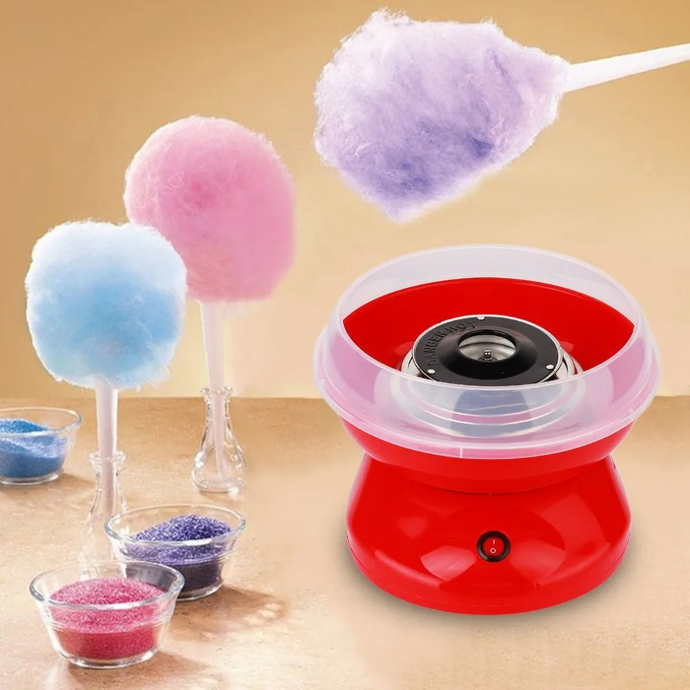 

Mini Portable Household Electric Sweet Cotton Candy Maker Cotton Sugar Making Machine For Children Kids Girls Boys Gift