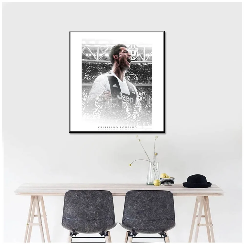 

Football Painting CRISTIANO RONALDO Posters And Prints Juventus Art Wall Pictures Decoration Canvas Painting Art No Framed