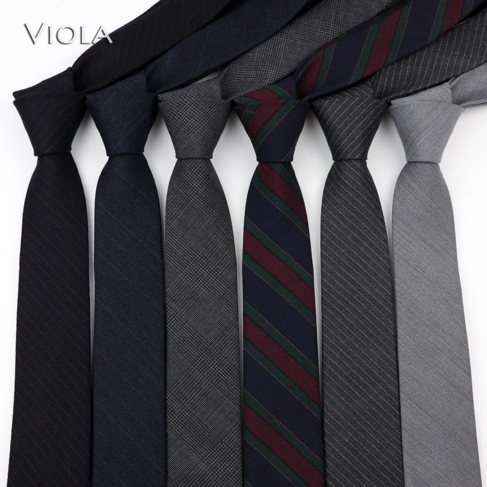 Полосатый однотонный галстук из 95% шерсти, тонкий классический модный обтягивающий галстук для мужчин, смокинг, вечерние аксессуары, деловой подарок, высокое качество