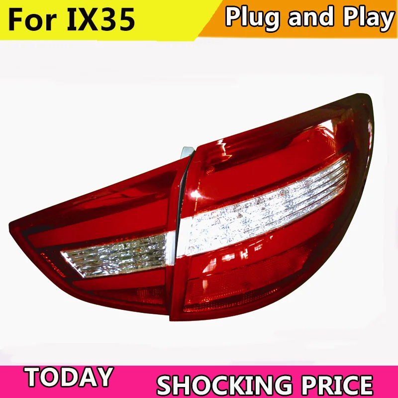 

doxa Car Styling for Hyundai IX35 Tail Lights 2010-2015 New Tuscon LED Tail Light Rear Lamp DRL+Brake+Park+Signal