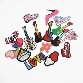 

48pcs Embroidered Sew Iron On Patch Badge Bags Hat Cap Jeans Applique Fabric Transfer shoes/look/love/