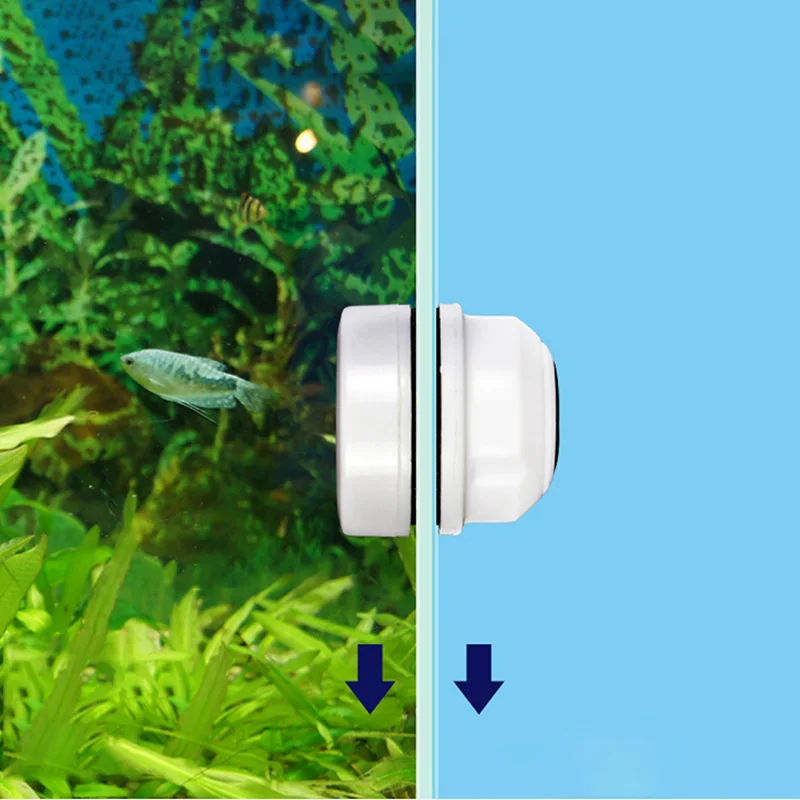 Round Magnetic Aquarium Fish Tank Glass Algae Cleaner Scrubber Floating Clean Brush Cleaning Tools | Дом и сад