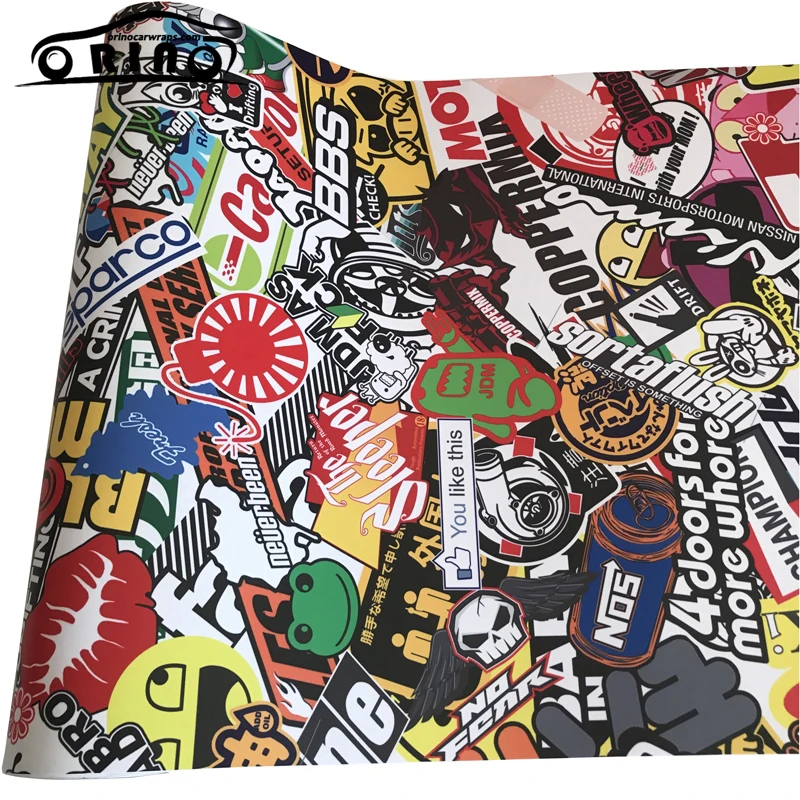 Sticker Bomb Vinyl Film Car Wrap-9
