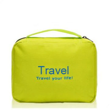 Большая вместительность, много цветов, подвесные косметички для путешествий, сумки для мытья, для мужчин и женщин, нейлоновые органайзеры, водонепроницаемые, FVC, сумки для чулок - Цвет: Green Cosmetic bag