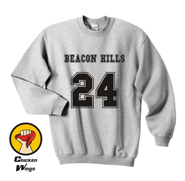 Beacon Hills Teen Wolf Sweatshirt Clothing 24 Crimson Red Women Sweatshirt -C831