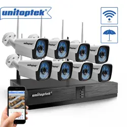 8CH Беспроводной CCTV Камера Системы 720 P 1.0MP Беспроводной IP Камера открытый P2P охранных Системы видеонаблюдения Наборы приложение XMEye