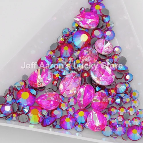 Смешанные stlye 3d украшения для ногтей, стразы, блестящие ногти, ювелирные аксессуары, драгоценные камни, 14 цветов - Цвет: color 13