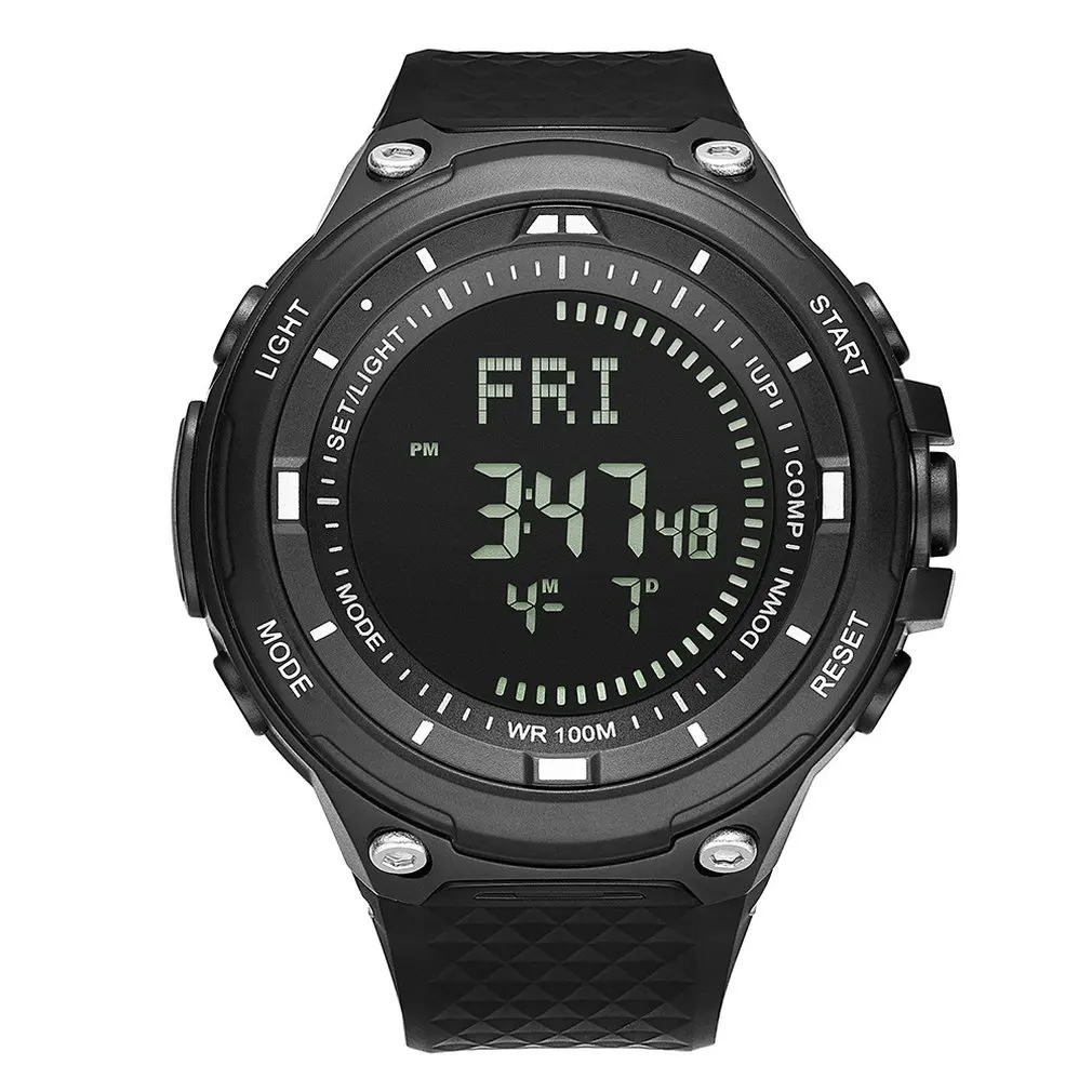 Digital Watch Men's Waterproof Sport Clock Men Barometer Altimeter Thermometer Stopwatch Wrist Watch Relogio Masculino