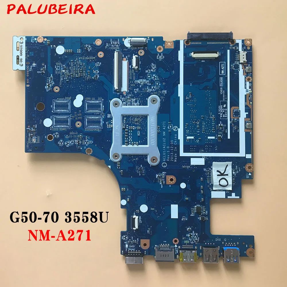 PALUBEIRA для lenovo G50-70 Z50-70 3558U Материнская плата ноутбука NM-A271 материнская плата в хорошем состоянии