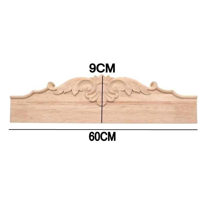 RUNBAZEF резьба по дереву аппликация мебельная фурнитура ТВ ванная комната шкаф зуб доска из массива дерева перегородка резная юбка домашний Декор Ремесло - Цвет: H