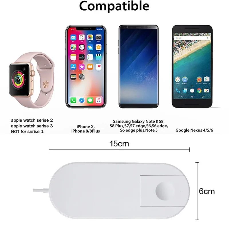 

Fast Charging Wireless Charger for Quick and Easy Use for Apple Watch AirPods IPhone 8 10 Xs Max XR for Samsung Galaxy S9 S8