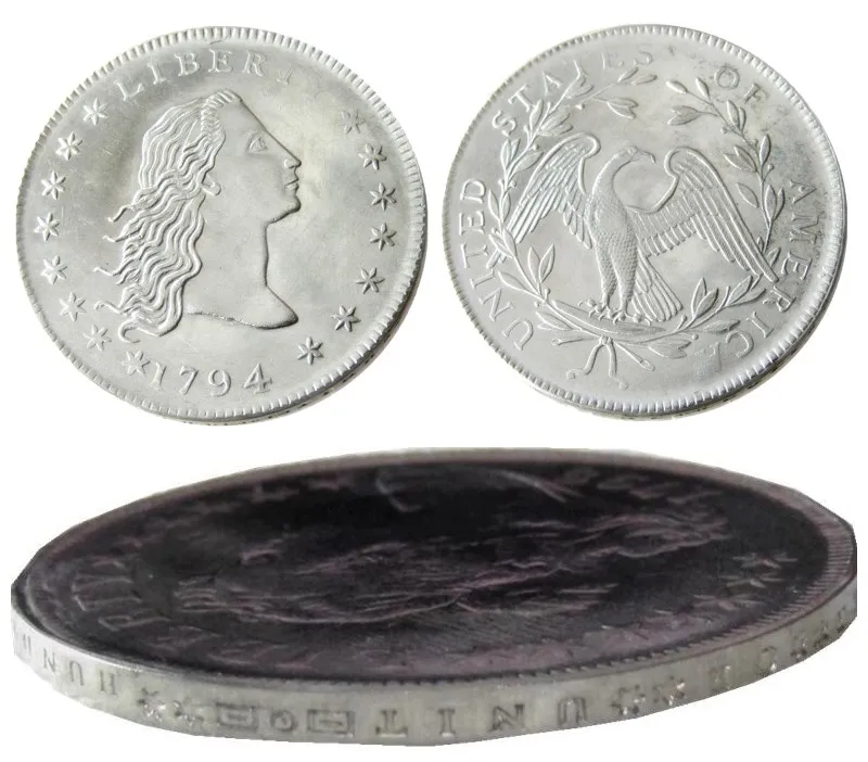 90% Silver United States Coins 1794 Flowing Hair Letter ...