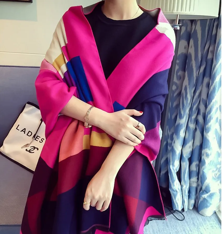 

The explosion Europe and the United States spell check wool scarf Women winter warm shawl