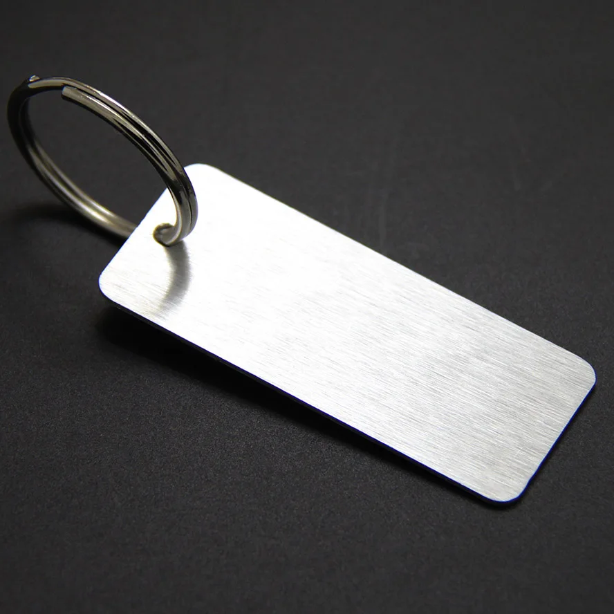 1000Pcs Custom Aluminium Key chain For Car Laser Logo Name Personalized