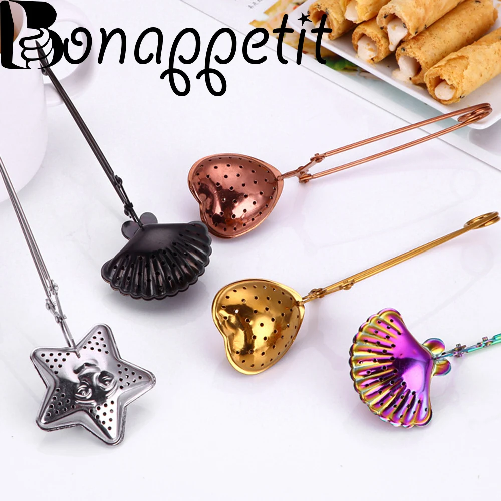

1PC Reusable Stainless Steel Tea Strainer Filters Loose Tea Infusers Spice Drinkware Home Kitchen Tea Accessories