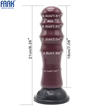 FAAK 2018 New Anal Plug Dildo 4 Ball Big Anal Beads Female Masturbator Anal Expander Butt Plug Sex Toys for Woman