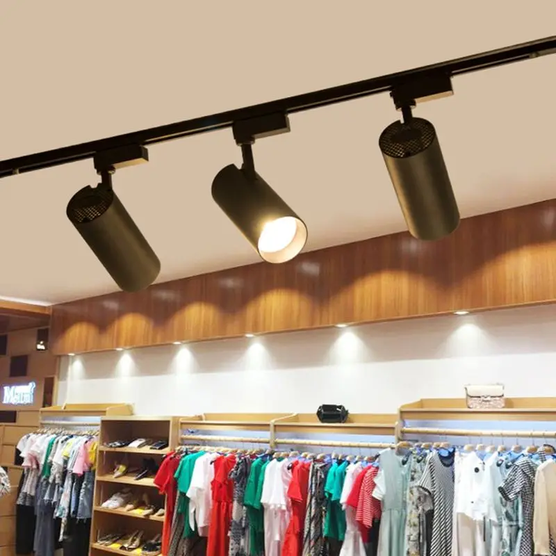 

LED Track Light COB Spotlights Background Guide Lamp Rail Light for Cloth Shop