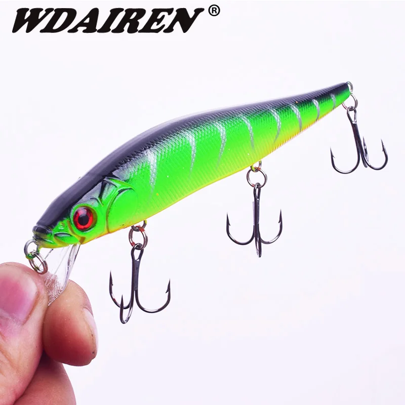 1Pcs Minnow Fishing Lures 14g/23g Crankbait Wobblers Perch 3D Eyes Artificial Hard Bait Pike Carp Bass Floating Swimbait Pesca