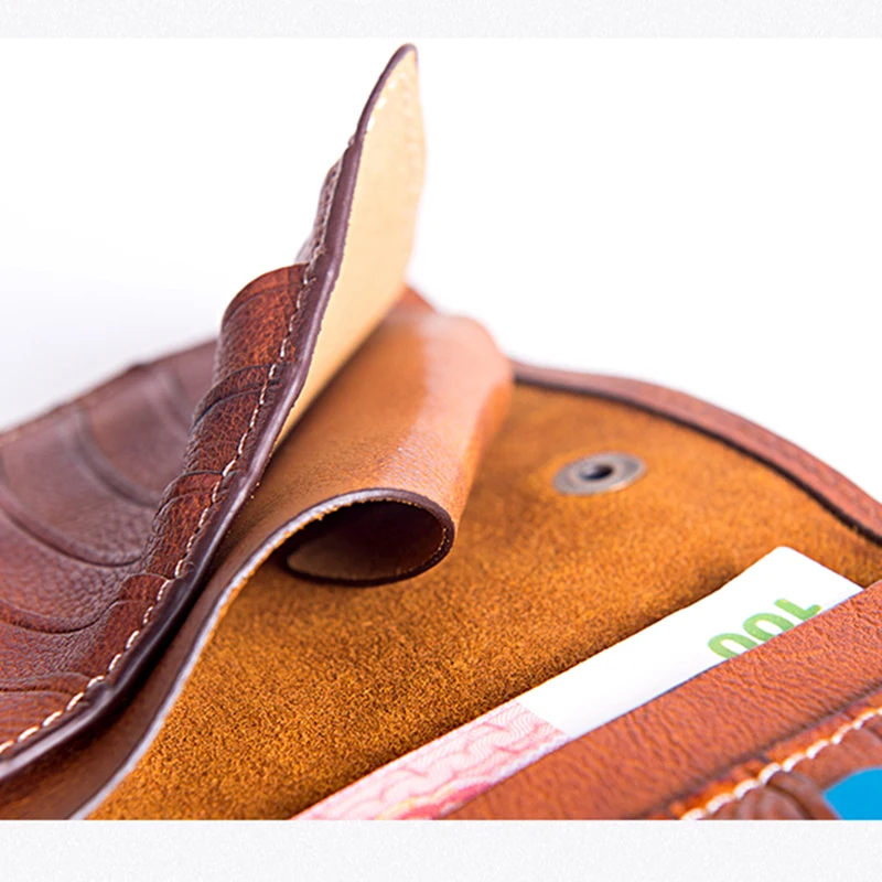 Männlichen Tasche Rindsleder Lange Persönlichkeit Ultra Leder Männer dünne Multi Karte Brieftasche Aetoo Jugend Handgemachte Retro Weiche karte Brown Light dRxwa6