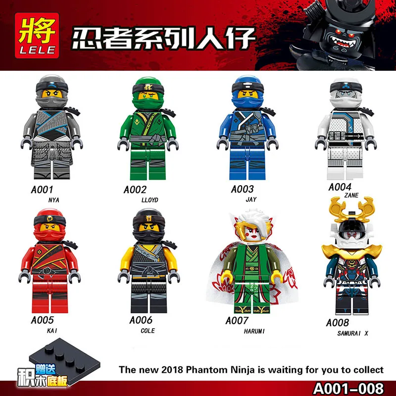 

New Compatible Legoinglys Ninjagoed Mini Figure LLOYD JAY ZANE KAI COLE Bricks Building Blocks ActionToys For Children Gifts