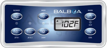 

Balboa VL701D topside keypad Overlay, 8 button display panel work with GS510sz, fit old version