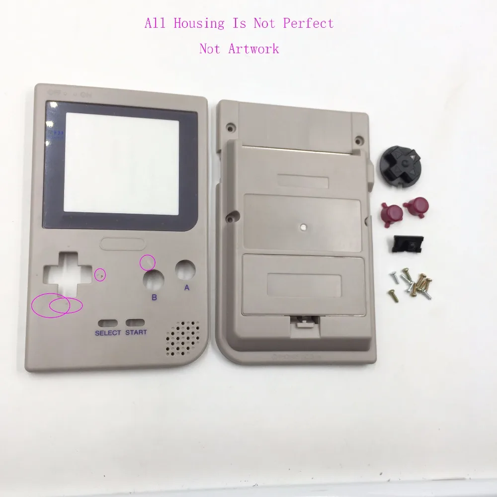 Пластиковый серый чехол для Gameboy Pocket для DMG-01 Edition чехол для Game Boy GBP