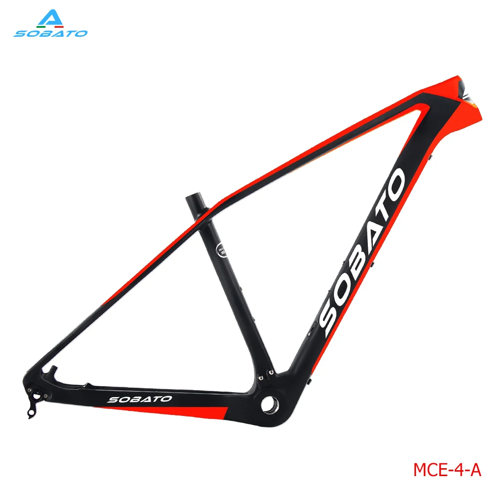 

SOBATO Carbon Matt Glossy MTB 29" Wheel Mountain Bike 29ER MTB Frame 15.5" 17.5" 19" (BSA / BB30 /BB92) + Headset clamp 31.6MM