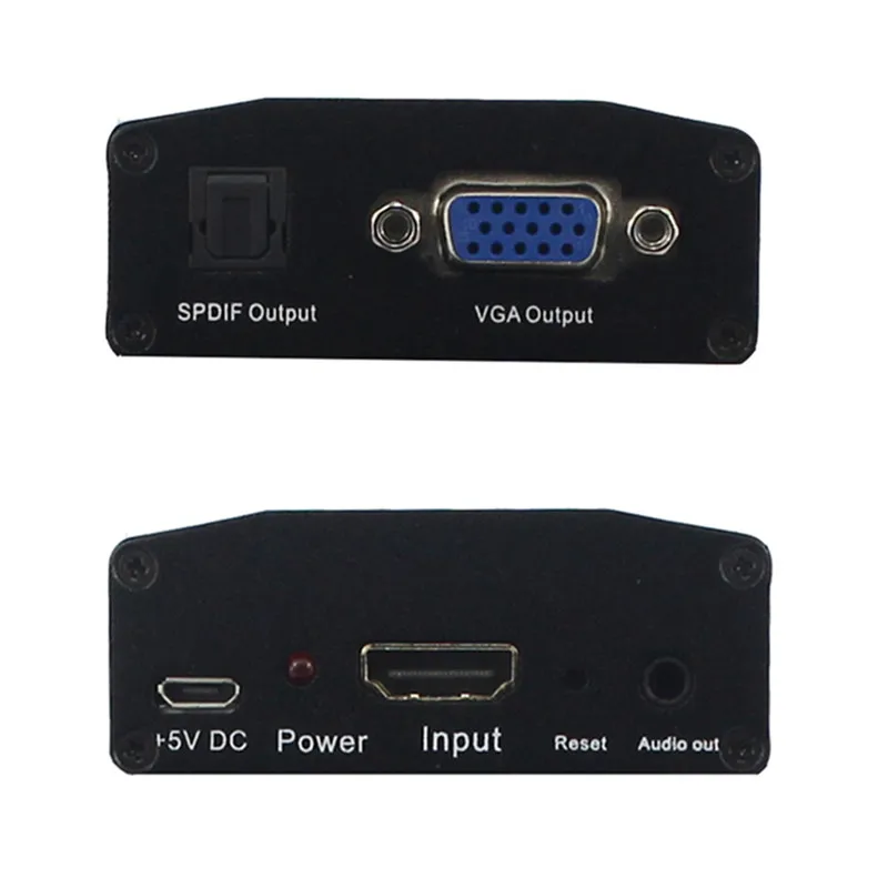 THDMI to VGA TV2PC Converter Adapter HD1080p Switch SPDIFAudio Female Connector Out USB Power For HDTV PCs Speaker Free Shipping (5)