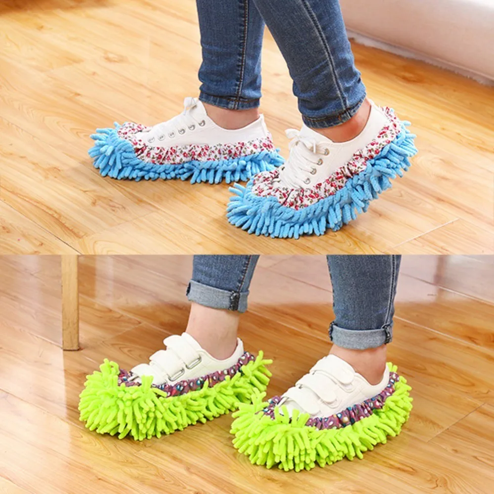 1Pc Hot Sale Dust Mop Slipper Lazy House Floor Polishing Cleaning Easy Foot Sock Shoe Cover