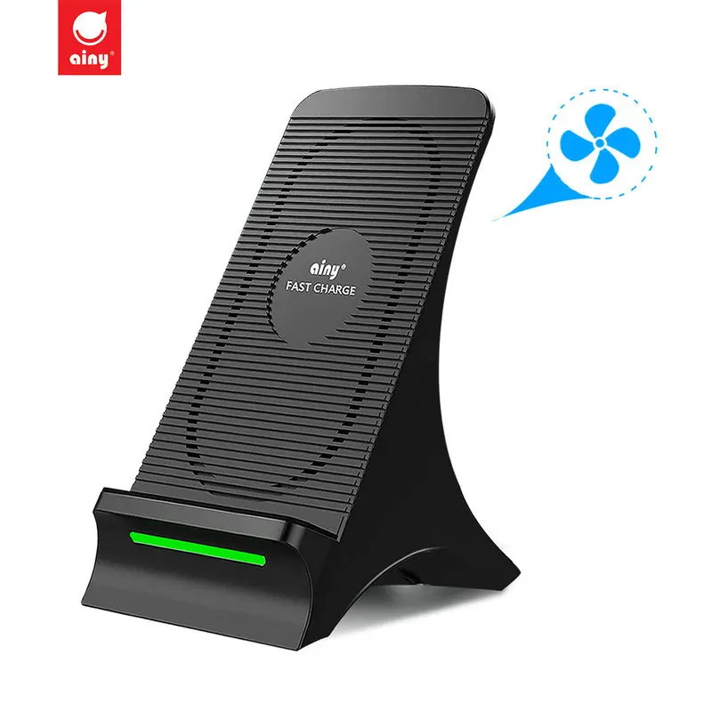 

Ainy Wireless Charger with Fan for Apple iphone 8/8P Iphone X Nokia 1520,LG Nexus 5,Samsung Galaxy S5,S7 Edge Wireless Charging