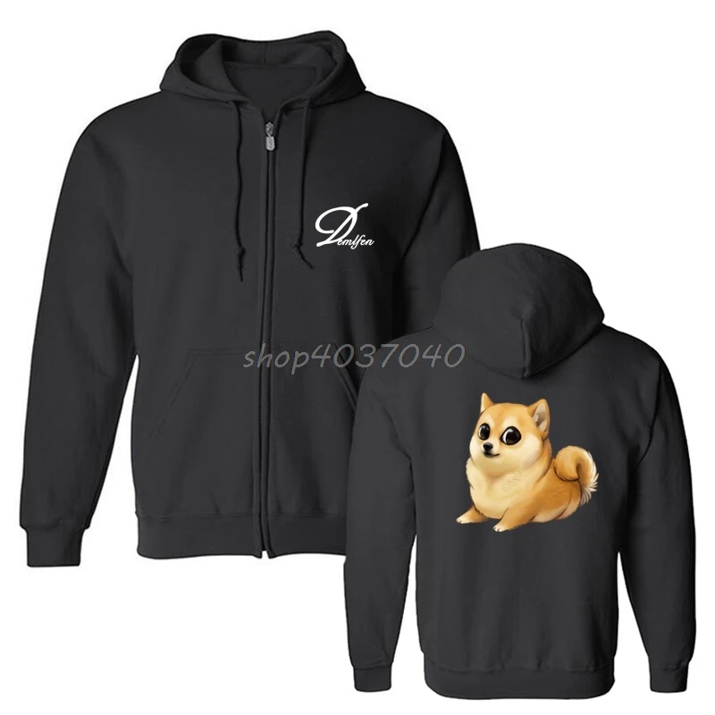 Husky Doge K pek Komik Bask Hoodies lkbahar Sonbahar Erkek Pamuk 