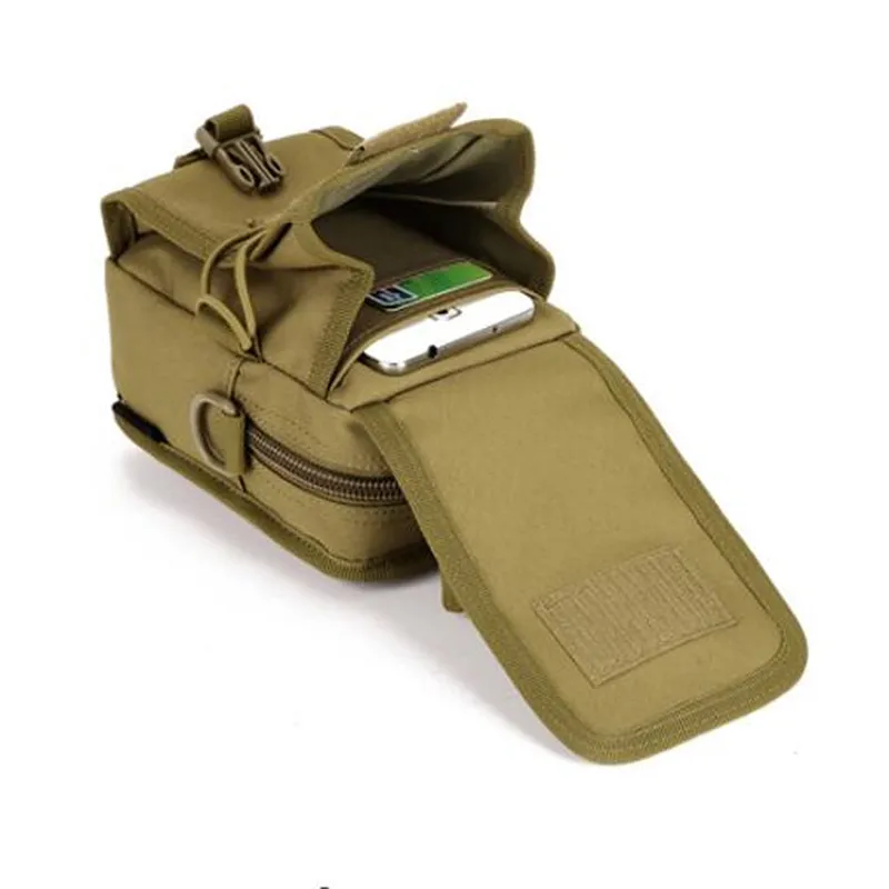 Military Tactical Bag Nylon Waterproof Molle Pouch Running Package Climbing Travel Hiking Bags For 5.5 inch Mobile Phone