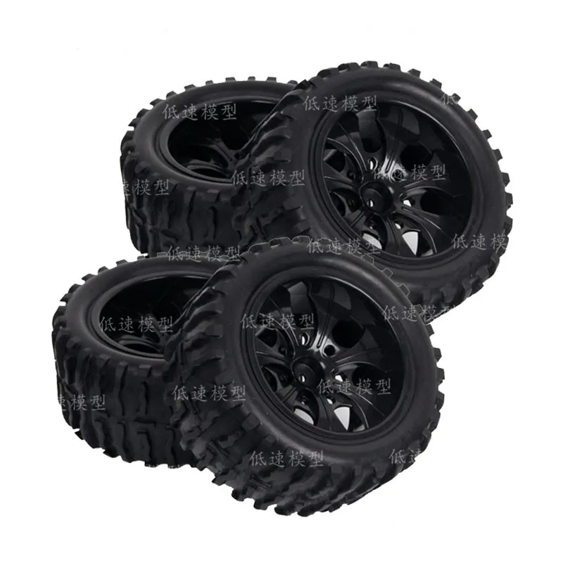 

5 colors 4pcs RC Rubber Sponge Tires Tyre Wheel Rim HSP 1:10 Monster Bigfoot Truck 88015 HSP 94111 94108 94188