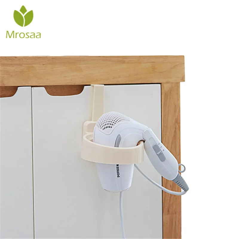

1 Pcs Mrosaa Hairdryer Holder Door Hook Ring Bathroom Cabinet Hair Dryer Stand Home Hotel Dormitory Hairdryer Rack Organizer