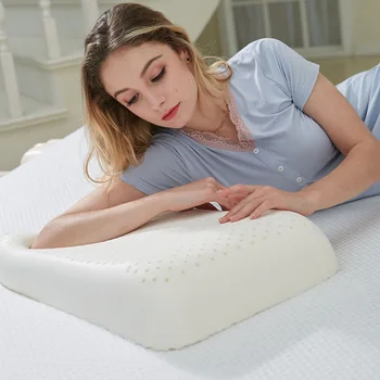 

58X38cm Natural Latex Pillow Sleeping Bedding Cervical Massage Pillow Health Neck Bonded Head Care Memory Pillow U1176