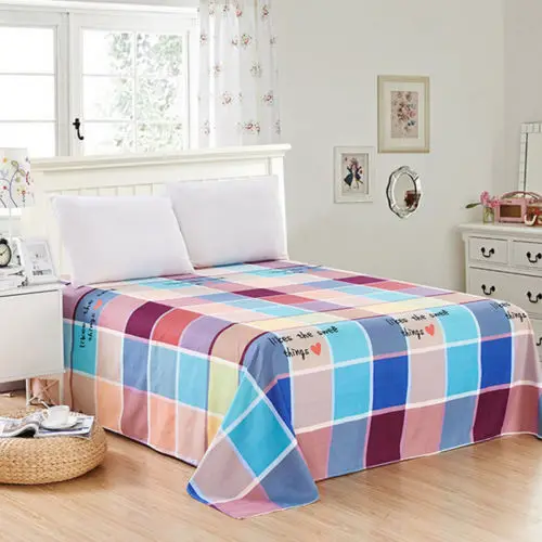 Простыня с цветочным рисунком, пододеяльник для кровати, 4 размера