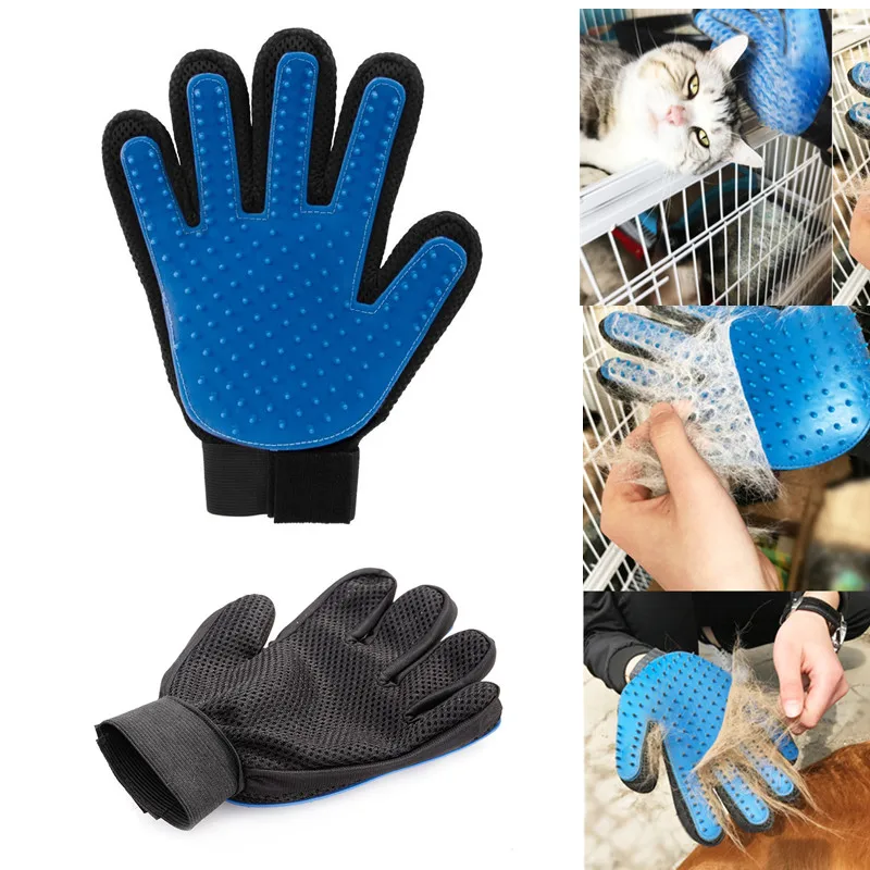 2 Style Pet Dog Cleaning Brush Glove Cat Dog Brush Comb Massage Gloves Hair Grooming Brush For Dog Pet Supplies